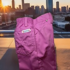 Vtg NOS Fr 1980s Health-Tex Permanent Press Sz 5 Cool Cute Pink Flare Pants USA