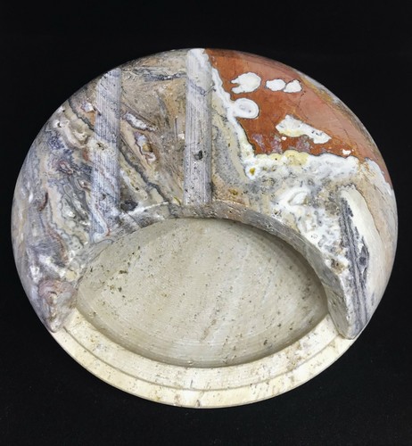 Fratelli Mannelli Design Travertin UFO Aschenbecher ashtray art Made in Italy - Picture 6 of 7