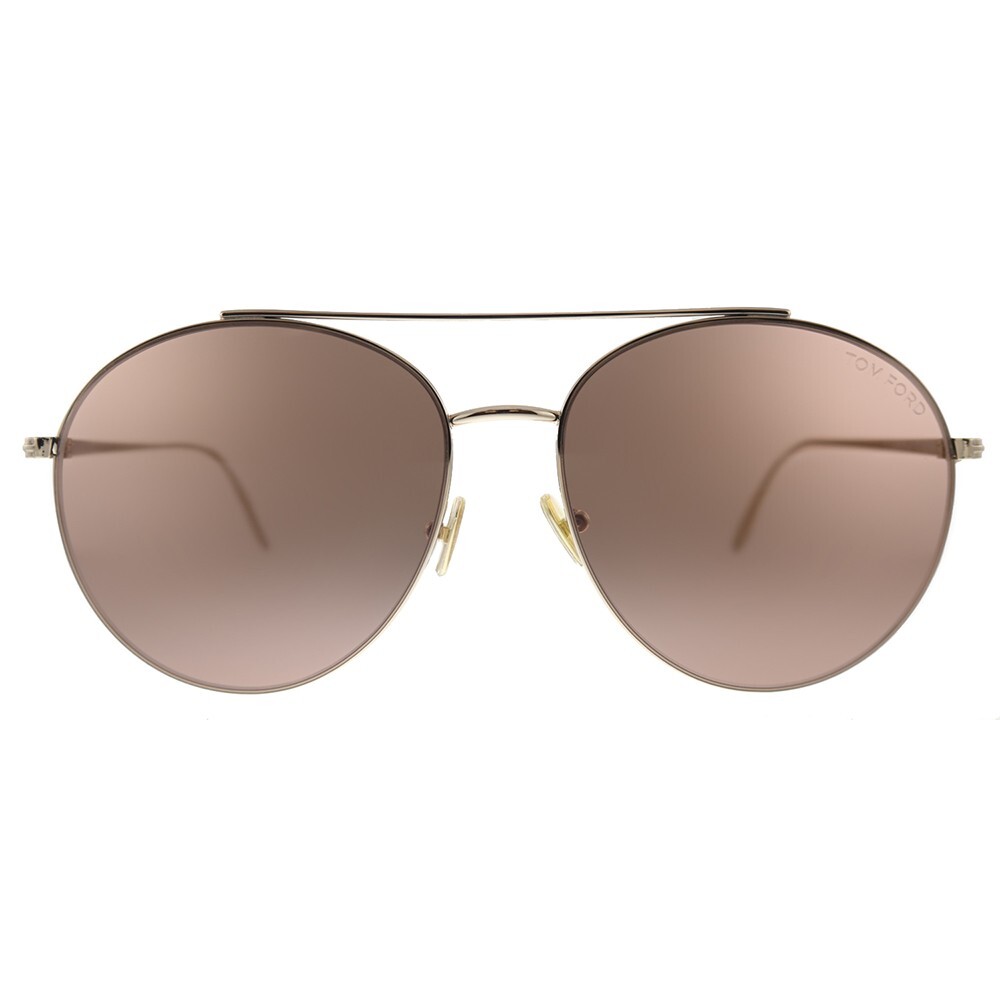 Tom Ford Cleo TF757-D 28Y Gold Metal Round Aviator  display picture 2