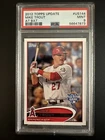 2012 Topps Update Mike Trout At Bat #US144 PSA 9 Angels
