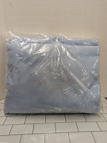 VTG NOS Owen Caprice 100% Polyester 72” x 90” Baby Blue Blanket - Picture 2 of 2