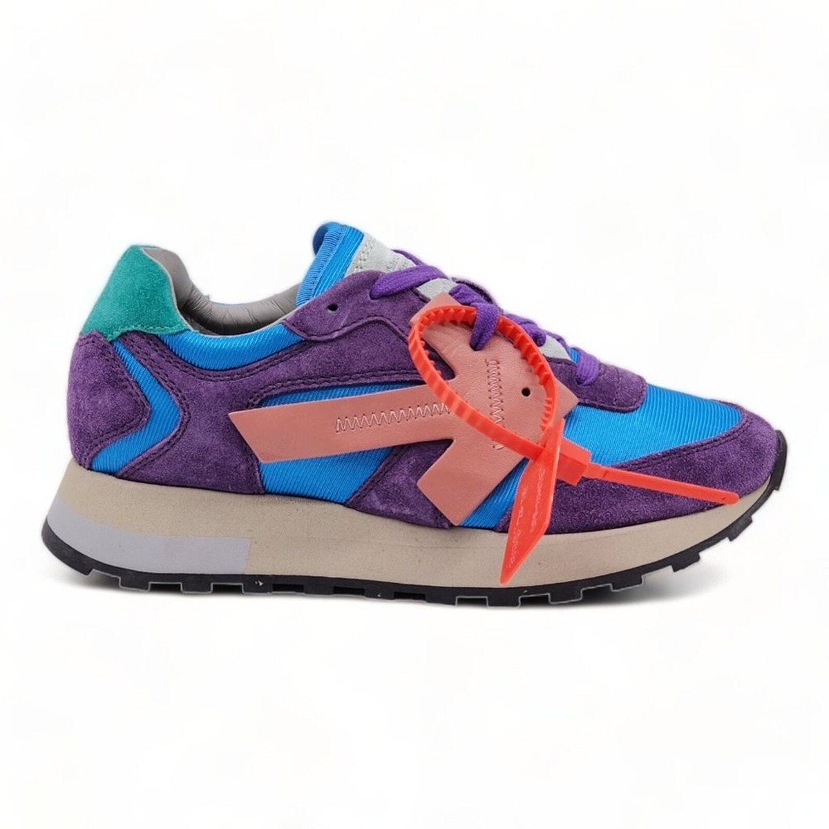 Off-White x Virgil Abloh Arrow Fabric Suede Sneakers Violet EU