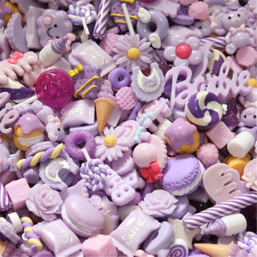 6 Color for Choice Mixed Resin Cake Candy Sweet Flatback Cabochon Ornament 10PCS - Picture 9 of 11