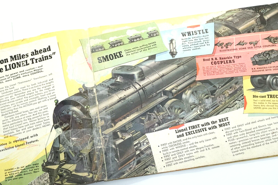 Vintage 1950 Lionel Train Catalog Booklet Railroad Golden Anniversary