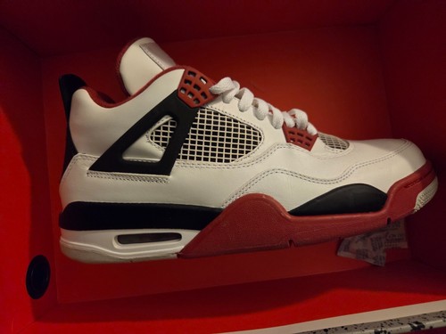 Nike Air Jordan IV 4 RETRO FEUERROT 2012 HERREN 9,5 - Bild 2 von 16
