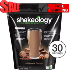 CHOCOLATE SHAKEOLGY: 30 Serving Bag, 2/2027, Protein Shake, Meal Replacement