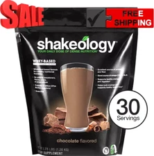 CHOCOLATE SHAKEOLGY: 30 Serving Bag, 7/2026, Protein Shake, Meal Replacement
