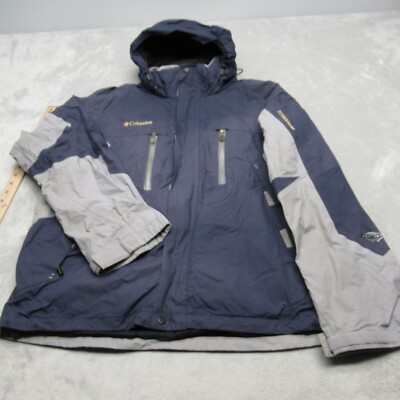 Columbia Titanium Jacket Mens Large Blue Omni-Tech