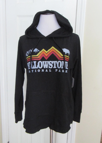 NWT U.S. APPAREL Black Pullover Hoodie – Yellowstone National Park – Med