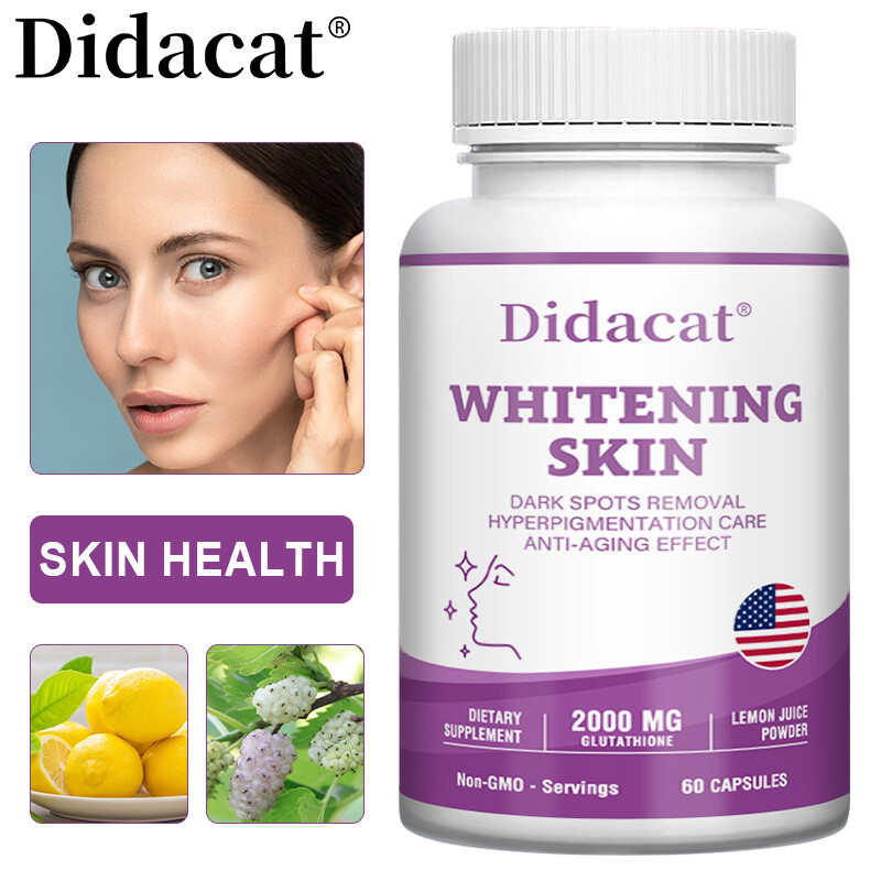 Pastillas de glutatión para blanquear la piel, eliminar manchas oscuras, aclarar