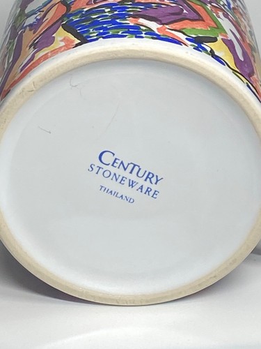 Vintage Century Stoneware Dancing Scene Coffee Mug - Picture 5 of 5