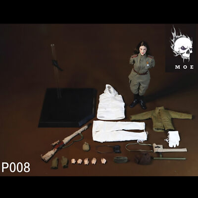 MOETOYS 1/6 WW2 ソビエト連邦 スナイパー 未開封新品 P008 IN STOCK MOETOYS P008 1/6 Soviet Union Female Sniper With Snow
