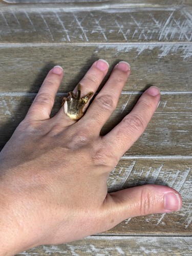 Vintage Diamond 14k Yellow Gold Costume Made Ring - Picture 6 of 15