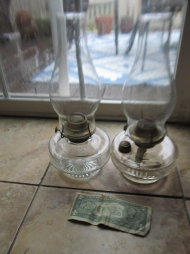 Great MATCHED PAIR of Large Original Antique Victorian Kerosene Oil Lamps, c1890 - Picture 3 of 15