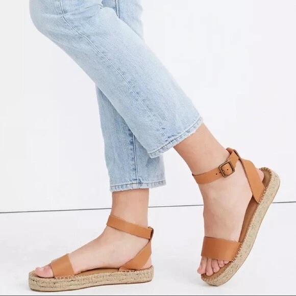 Soludos Cadiz Camel Leather Strap Sandal eBay