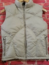Obermeyer Youth Beige Puffy Vest Junior Size 12 Full zip