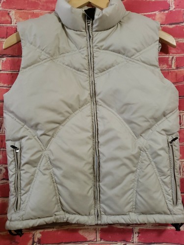 Obermeyer Youth Beige Puffy Vest Junior Size 12 Full zip