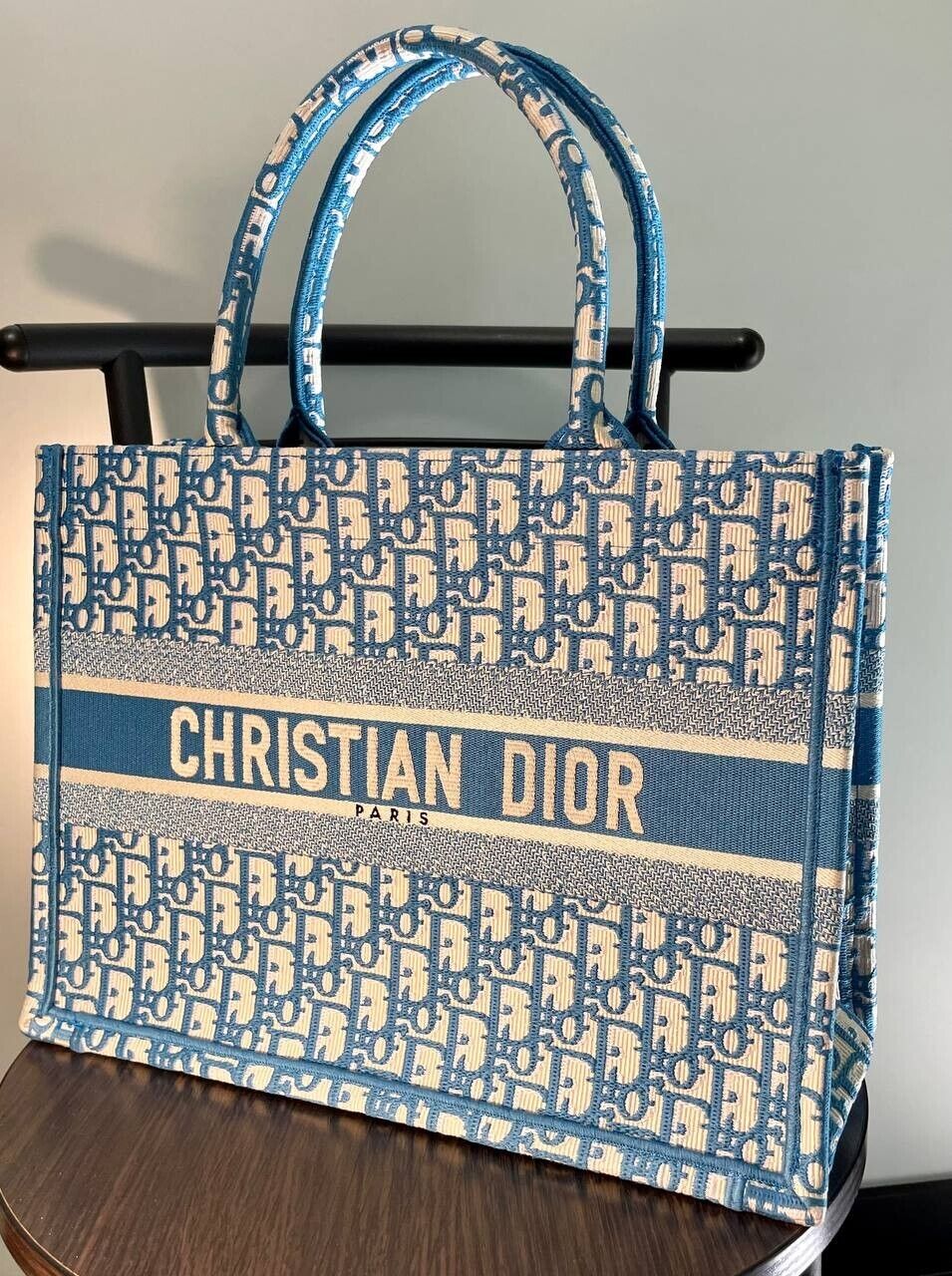 Christian Dior Book Small Tote Bag Navy - Allu USA