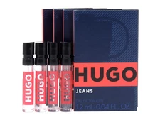 HUGO BOSS HUGO JEANS EDT FOR MEN 1.2ml .04fl oz x 4 COLOGNE SPRAY SAMPLE VIALS