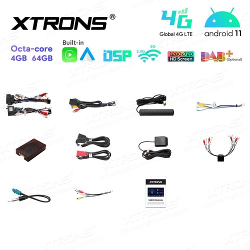 AUTORADIO ANDROID 11 4/64GB AUDI A4 (B6-B7) S4 RS4 STEREO AUTO 8" OCTA-CORE BT - Foto 11 di 11