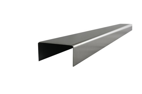 U-Profile Edelstahl gebürstet 1mm 1,5mm 2mm 3mm Länge 2m 1.4301 VA Träger UBlech - Bild 2 von 6