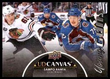 2021-22 UPPER DECK UD CANVAS YOUNG GUNS BLACK SAMPO RANTA ROOKIE COLORADO