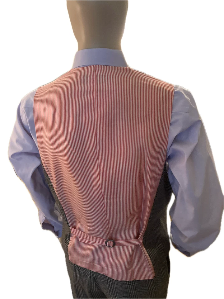 Traje de 3 piezas a cuadros Glen - Estilo Príncipe de Gales / Brooks Brothers / Ajuste regente Foto 3 de 4