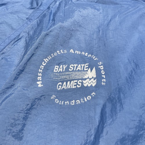 Vintage Reebok Windbreaker Mens Extra Large Blue Embroidered Hooded - Picture 4 of 14