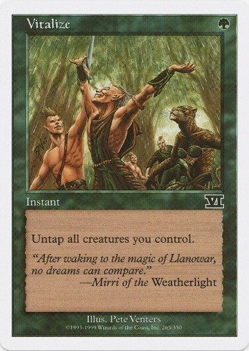 1 x Vitalize - 6th Edition - LP - Magic The Gathering - MTG
