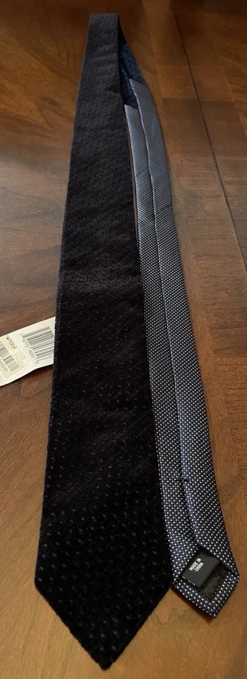 Corbata de cuello para hombre 100 % poliéster azul Sean John nueva con etiquetas hecha en China Foto 3 de 4