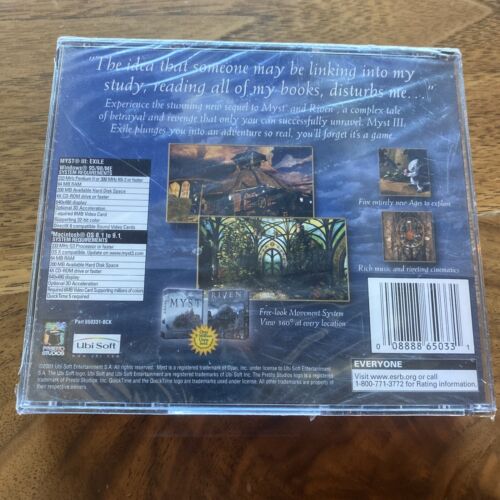 Ubi Soft - Riven & Exile Myst 2 & 3 (CDRoms) Brand New - Picture 3 of 3