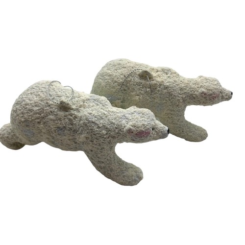 2 KURT ADLER Christbaumschmuck Eisbären Winter weiß Weihnachtsdeko - Bild 3 von 11