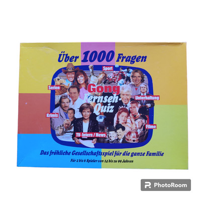 Gong Fernseh-Quiz Obletter VINTAGE Spielematerial NEUwertig!