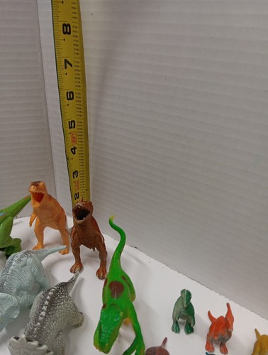 Vintage gemischt 44 Stück Dinosaurier gemischte Farbe gemischt Jahre rot blau grün gelb - Bild 22 von 24