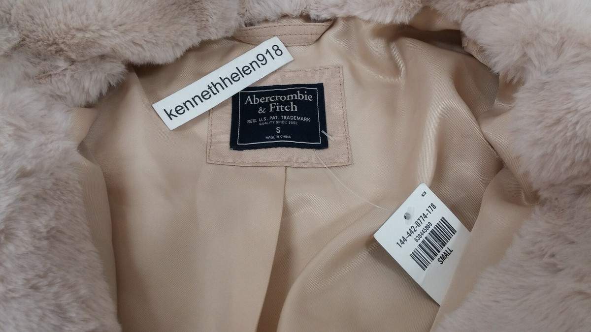 【新品】Abercrombie & Fitch ホワイトファーコート S Abercrombie & Fitch | Jackets & Coats | White Faux Fur Abercrombie