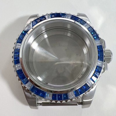 For NH35A/NH36 Movement 40MM Stainless Steel Watch Case Sapphire Flat Glass #YS