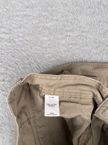 Cabelas Shorts Womens 10 Beige Cargo 100% Cotton 7 Pocket Hiker Camping Fishing - Picture 8 of 15