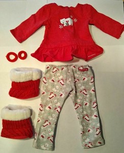 American Girl Playful Polar Bear Pajamas PJs Truly Me AG with box