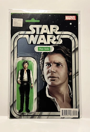 Star Wars #2 Han Solo Action Figure JTC Variant Marvel 2015 Jason Aaron NM