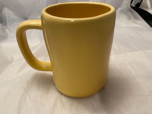 Rae Dunn Take A Hike Large Matte Yellow Ceramic Coffee Mug Artisan Collection - Picture 2 of 7
