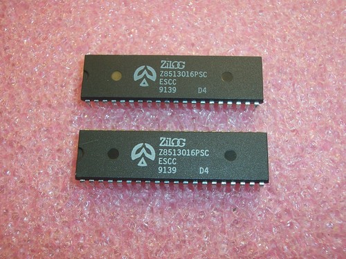 QTY (2) Z8513016PSC ZILOG 40 PIN DIP SERIAL COMM CONTROLLER ESCC REFURBISHED - Picture 2 of 2