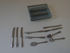 Vintage Child's Aluminum Flatware Silverware 10 pieces u.s.a. and germany