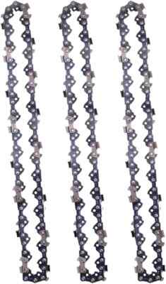 3 Pack 20 Inch Chainsaw Chain - E72 - .050'' Gauge, 0.325'' Pitch, 72 Drive links