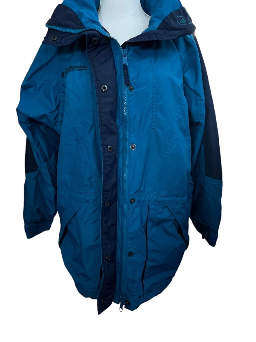 Columbia 3-in-1 Jacket Womens S Blue Double Whammy Hooded Winter