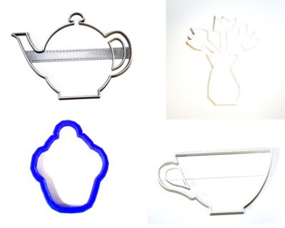 TEA PARTY AFTERNOON BRITISH TRADITION BIRTHDAY WEDDING COOKIE CUTTER USA PR1057