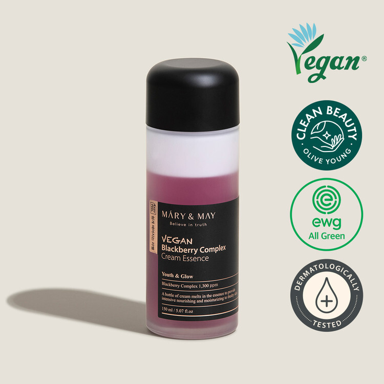 MARY&MAY Vegan Комплексная крем-эссенция с ежевикой 150 мл