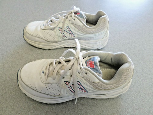 Blue Leather Walking Shoes 
