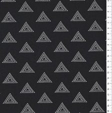 (€ 18,00/m) Patchworkstoff - " PRISMA Elements " schwarz - 25 x 110cm