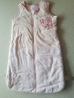 Schlafsack Baby hellrosa flauschig mit Schnecke 70 cm