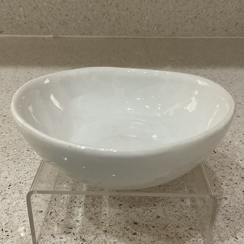 Crate & Barrel Mercer 8"x 8.5" inch White Porcelain Serving Bowl